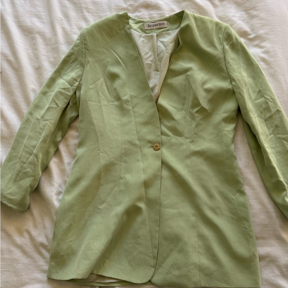 Women's Vintage Jacques Vert Green Blazer